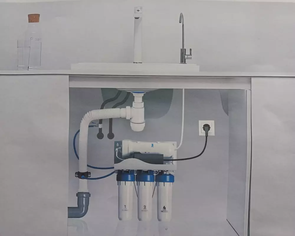 Фильтр для воды с насосом Барьер Осмо 600 без бака