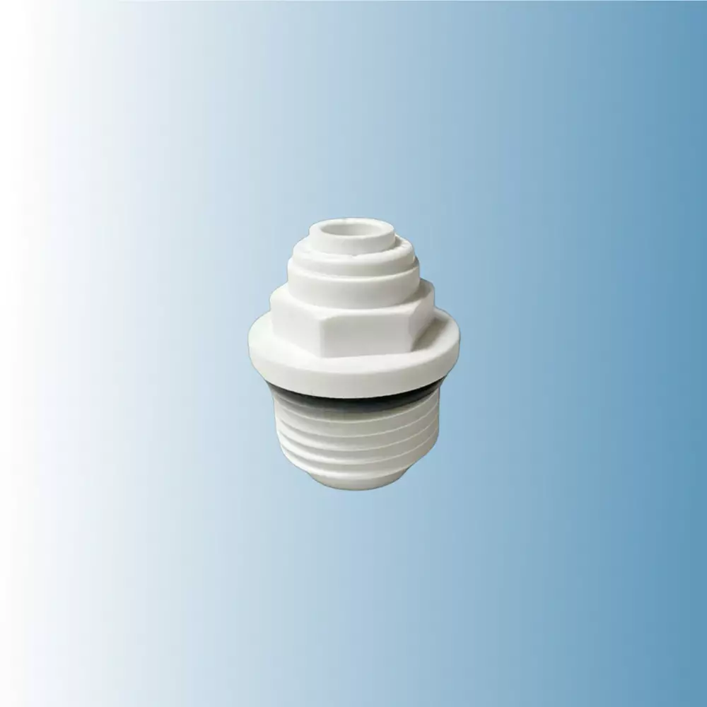 Фитинг прямой для фильтра 1/4 трубка 1/2 резьба наружная, пластиковый переходник для обратного осмоса быстроразъемное соединение