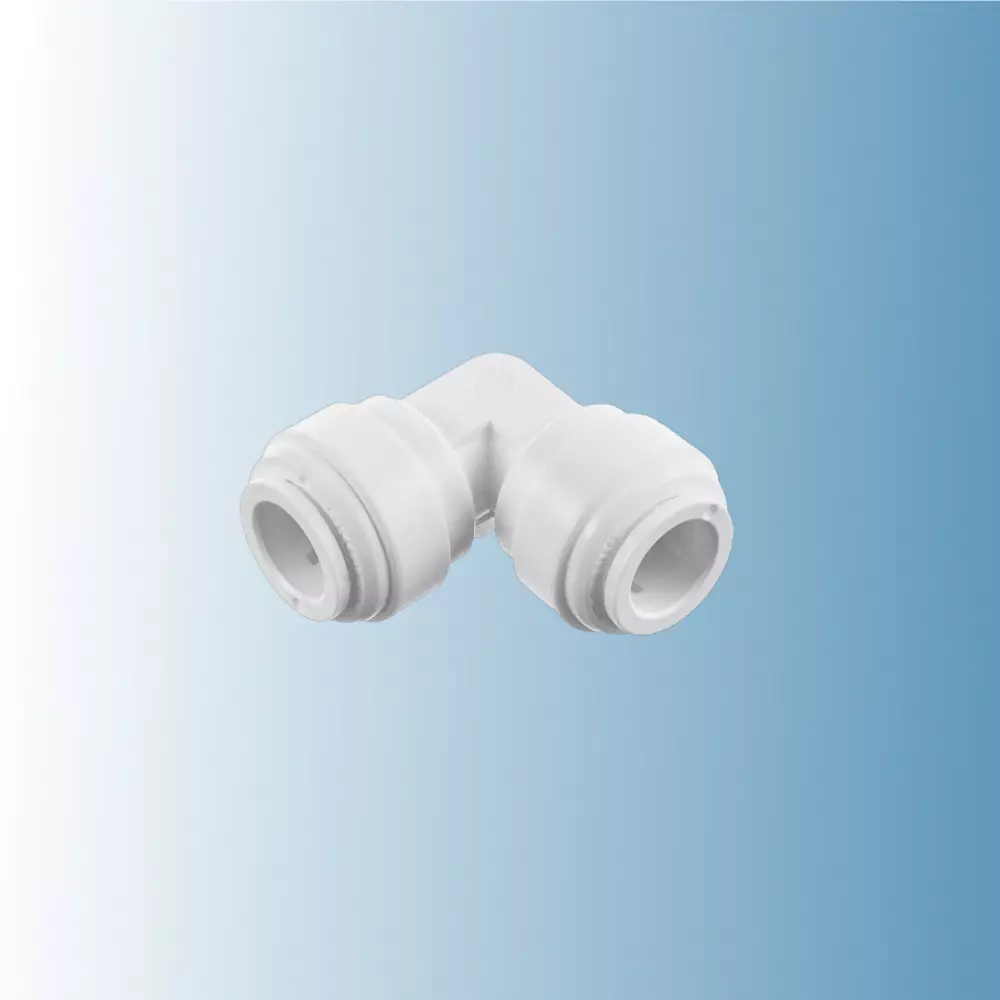 Фитинг угловой  3/8-3/8 трубка, подходит для фильтров воды и систем обратного осмоса