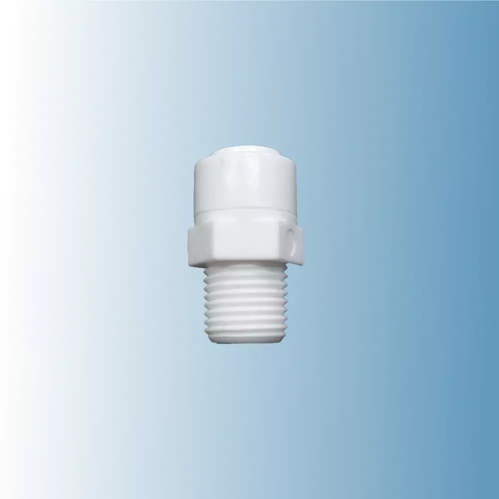 Фитинг прямой 3/8 трубка - 3/8 резьба наруж.