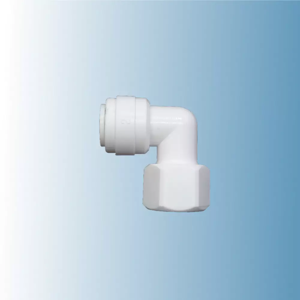 Фитинг угловой 3/8 трубка - 3/8 резьба внутр.