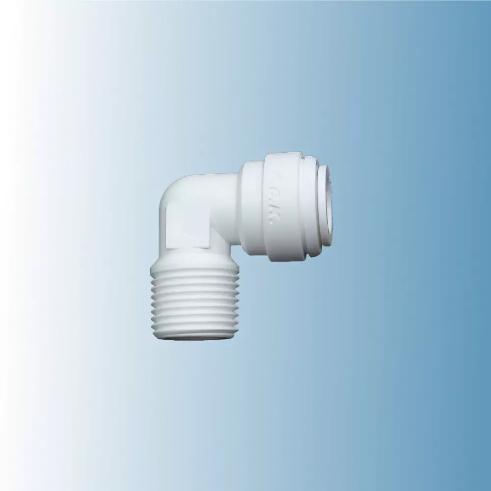 Фитинг угловой 3/8 трубка 3/8 резьба наруж.