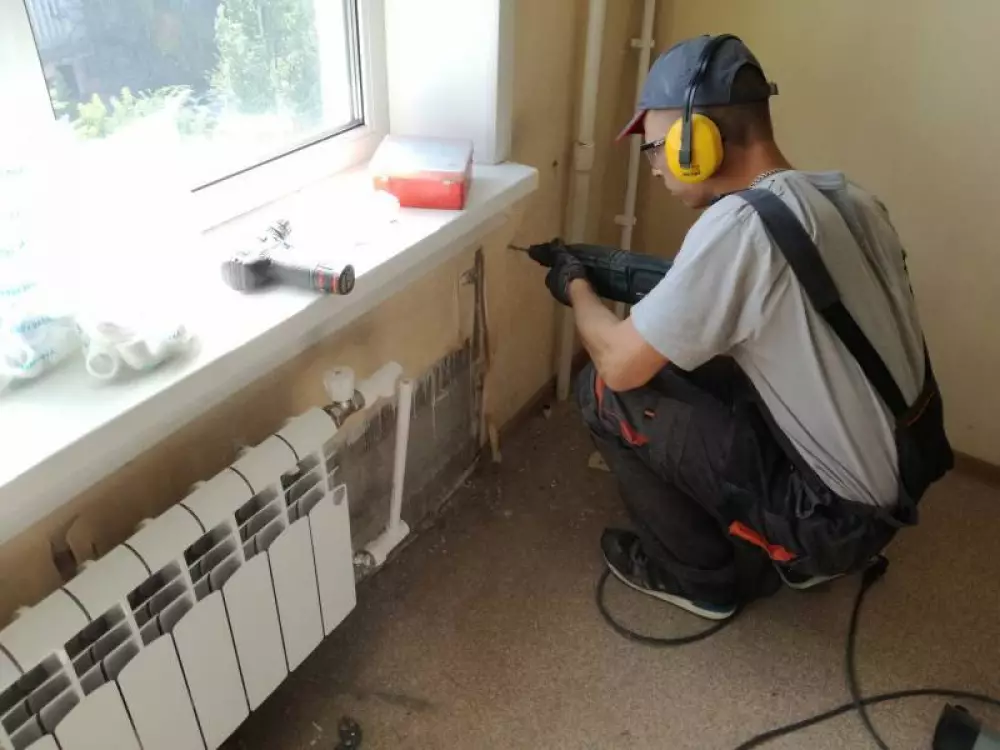 Замена трех радиаторов отопления