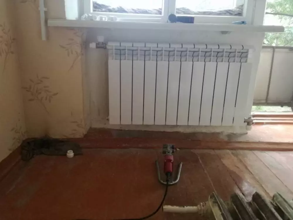 Замена трех радиаторов отопления