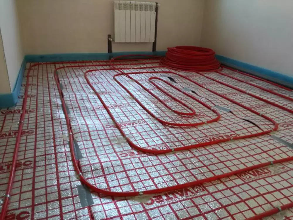 Монтаж водяного теплого пола