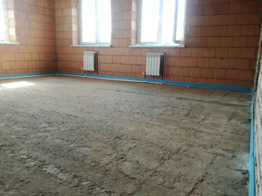 Монтаж водяного теплого пола 87 м2 в частном доме