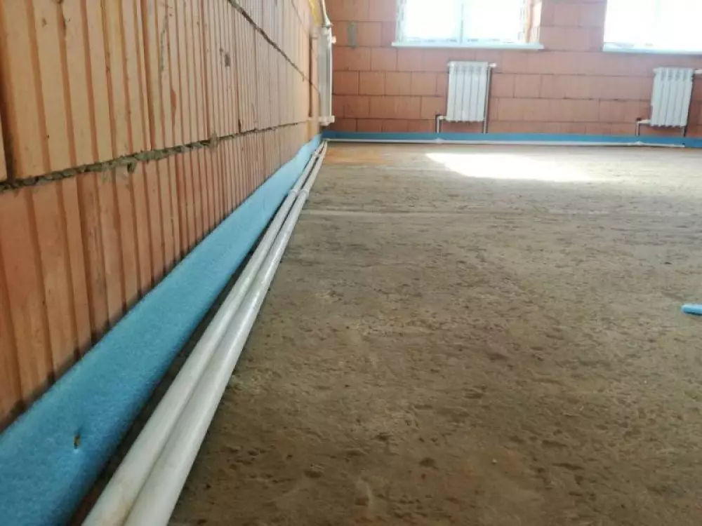 Монтаж водяного теплого пола 87 м2 в частном доме
