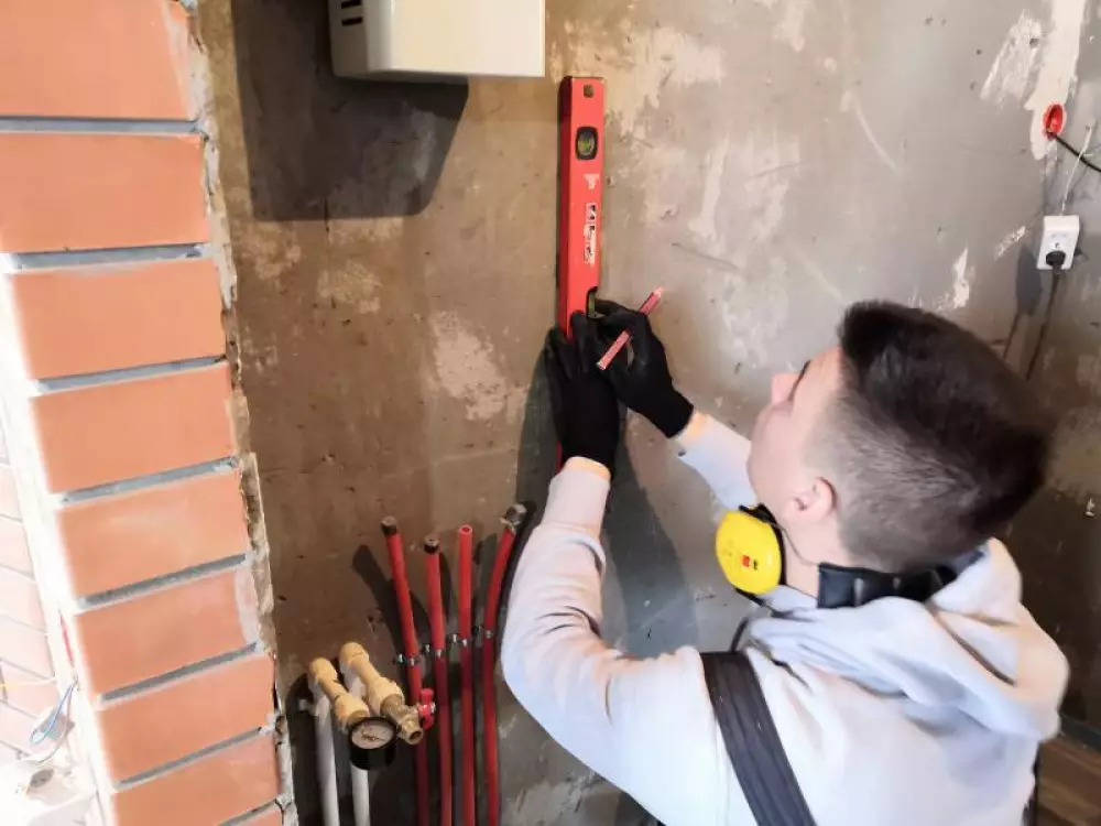 Монтаж электрического котла в бане