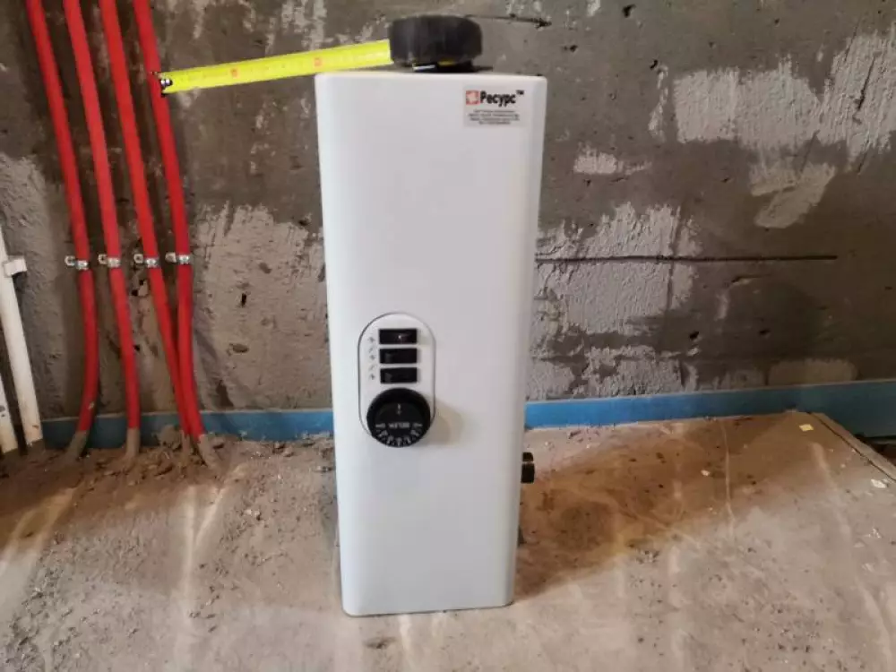 Монтаж электрического котла в бане