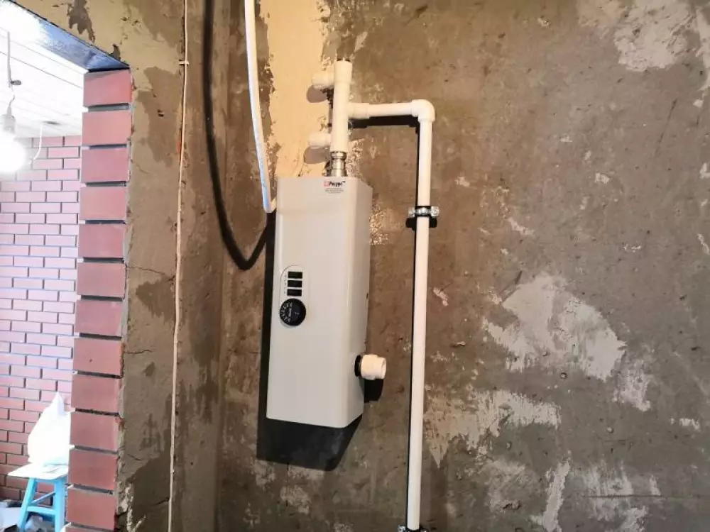 Монтаж электрического котла в бане