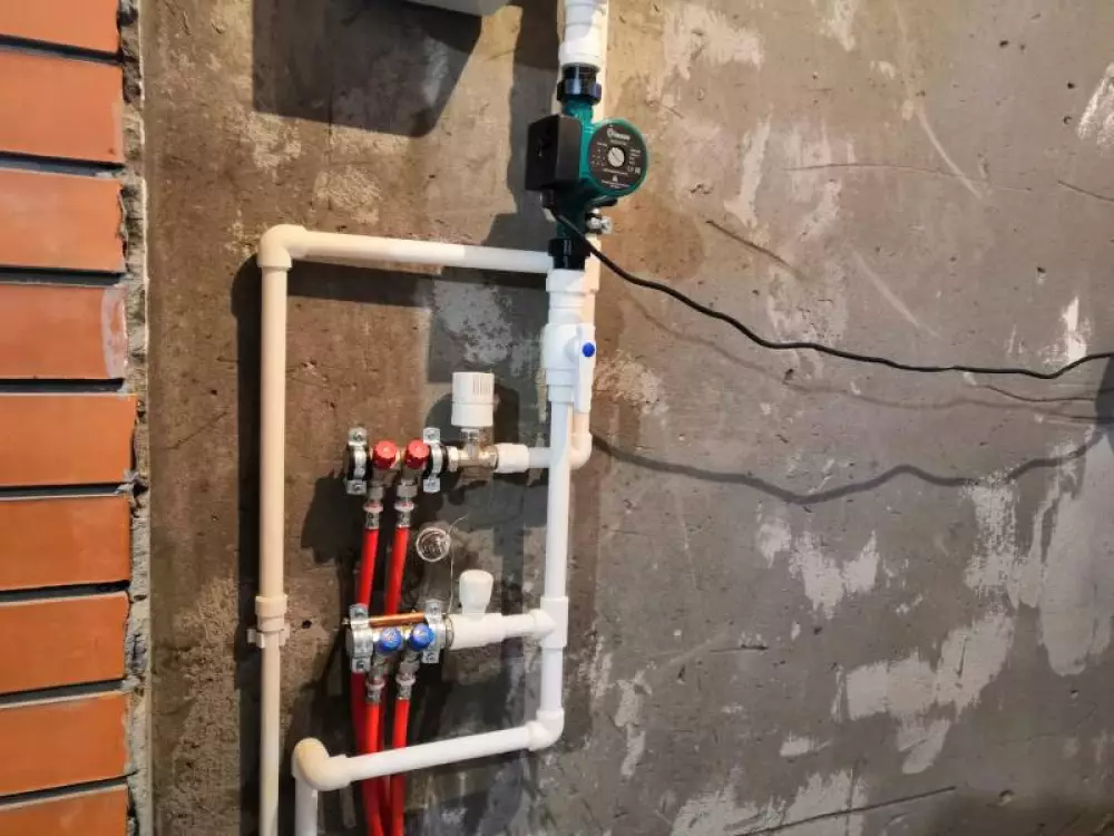 Монтаж электрического котла в бане