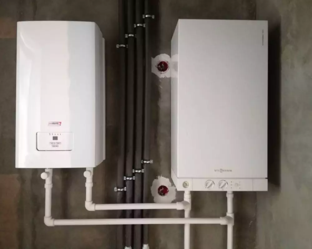 Монтаж электрического и газового котла в частном доме