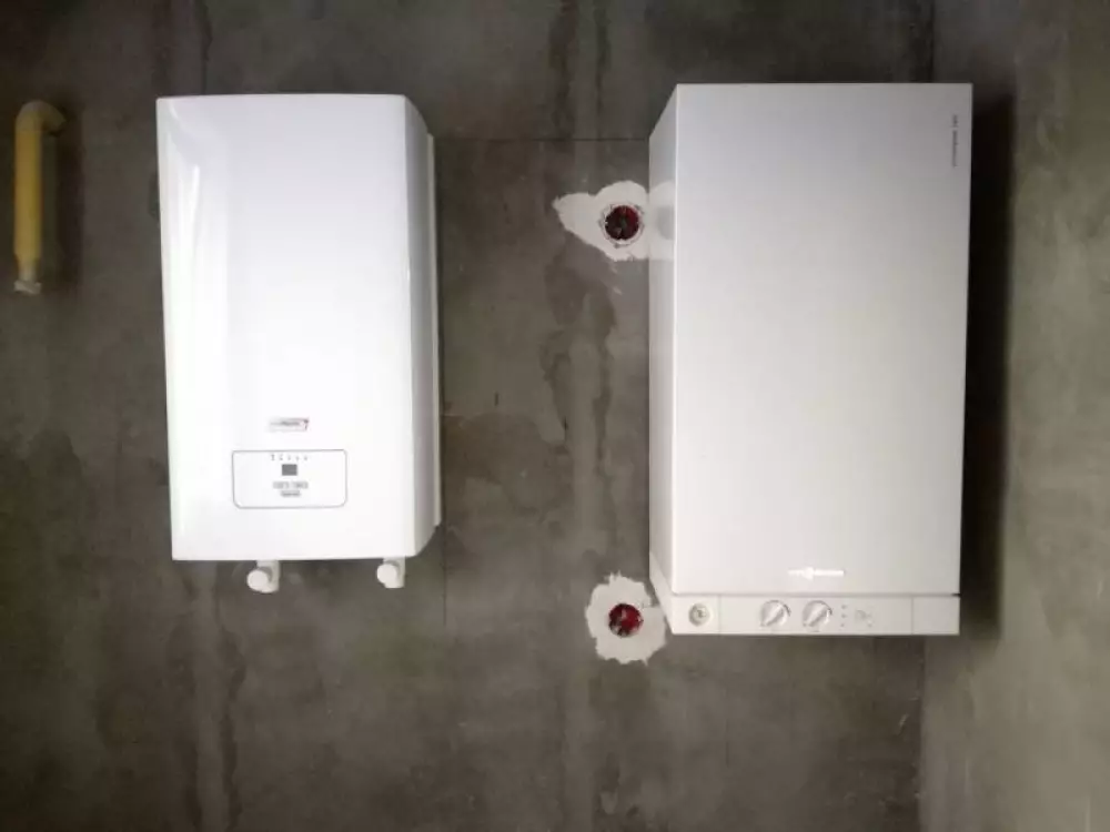 Монтаж электрического и газового котла в частном доме