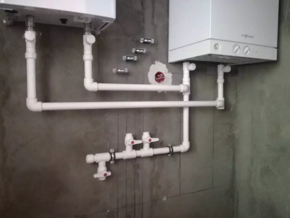 Монтаж электрического и газового котла в частном доме