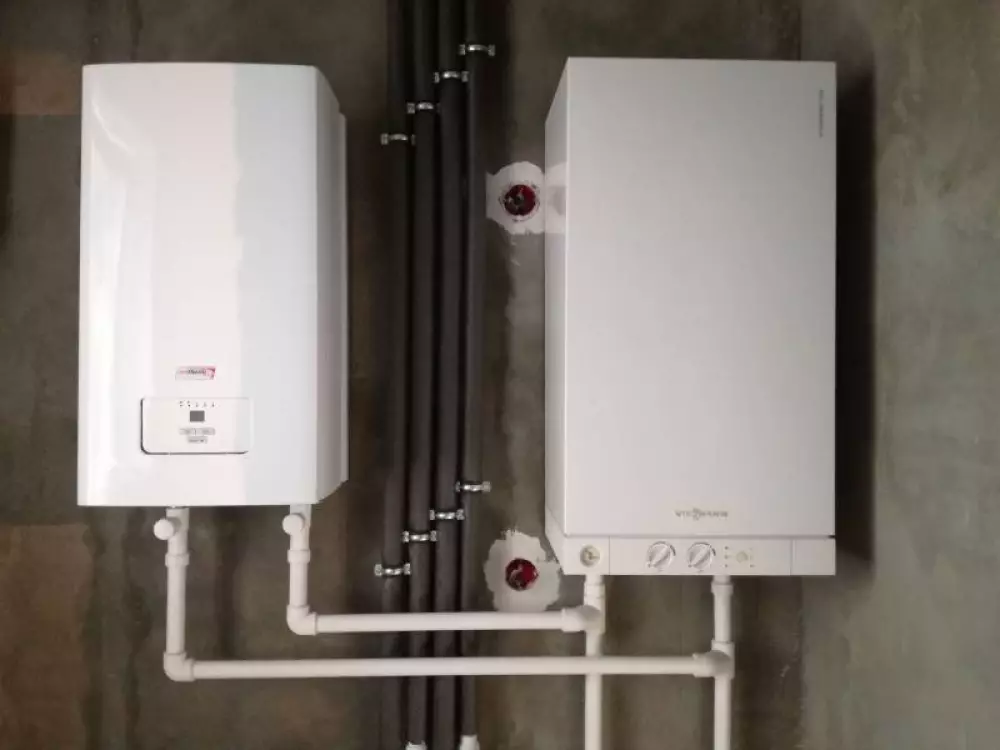 Монтаж электрического и газового котла в частном доме