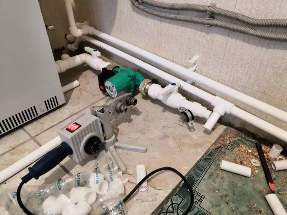 Монтаж газового котла в частном доме