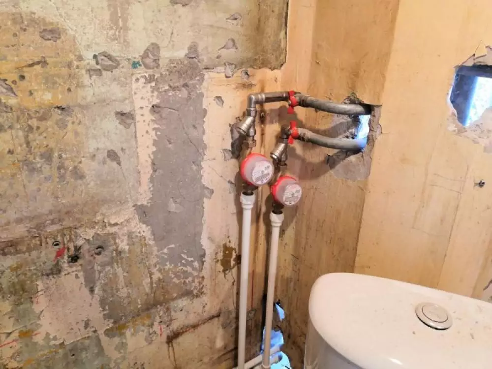 Замена водопровода и канализации установка счетчиков в квартире