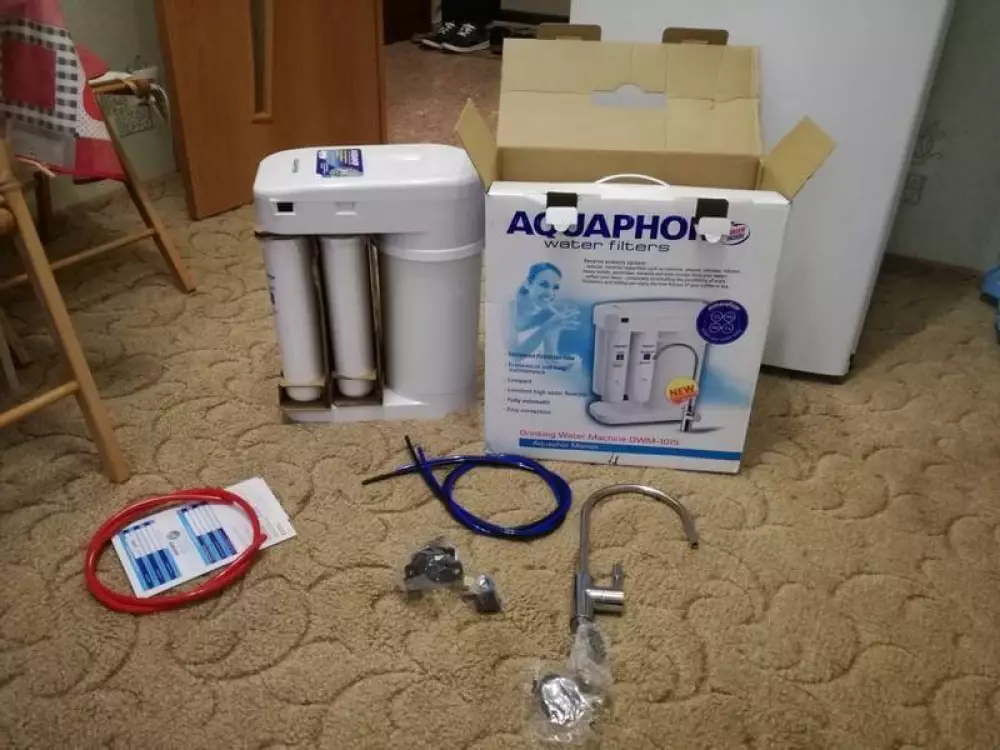 Монтаж фильтра для питьевой воды с обратным осмосом
