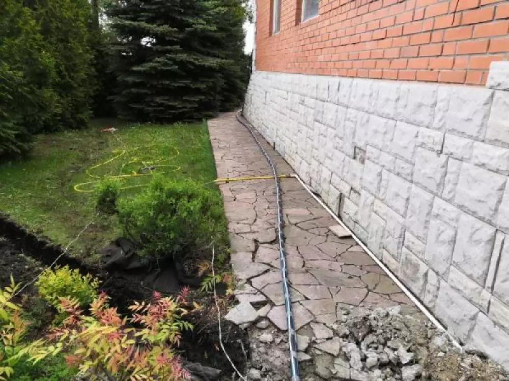 Монтаж водопровода с греющим кабелем