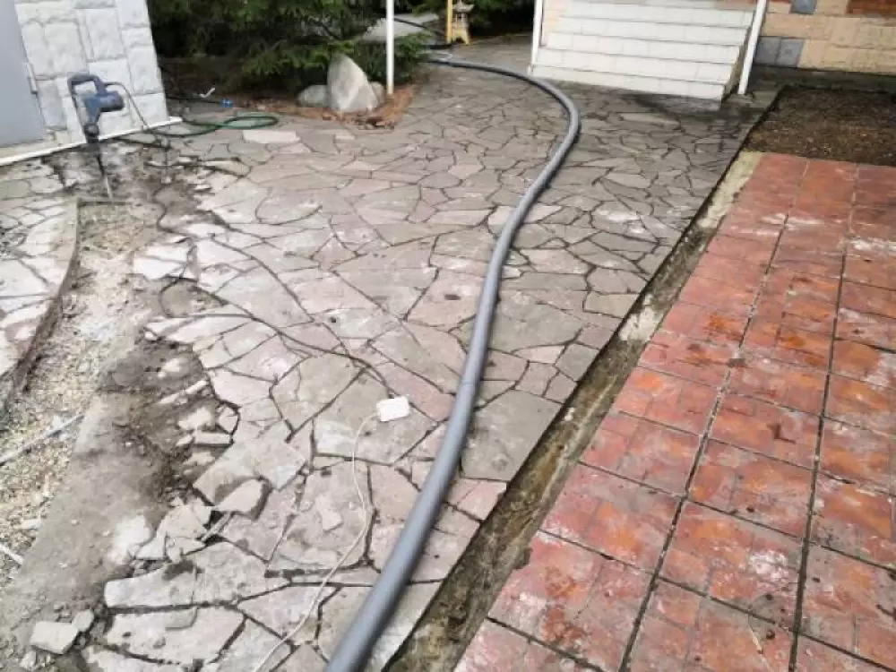 Монтаж водопровода с греющим кабелем