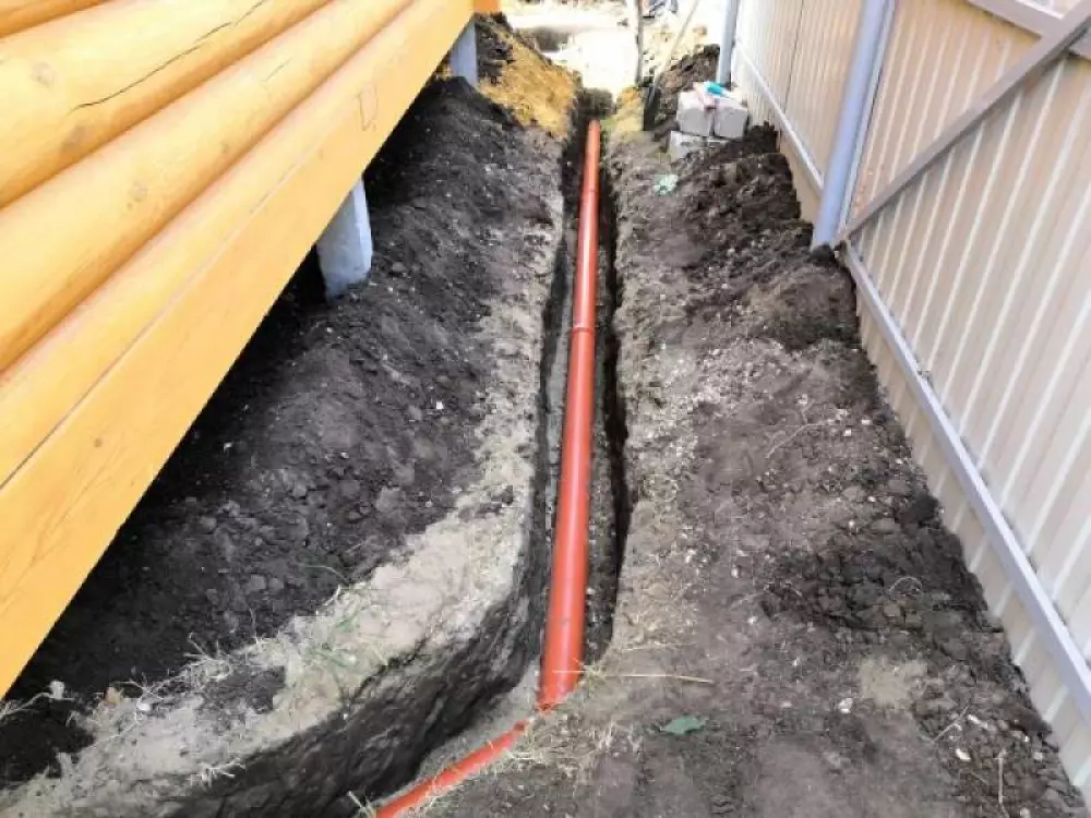 Монтаж водопровода из колодца и канализации на дачном участке