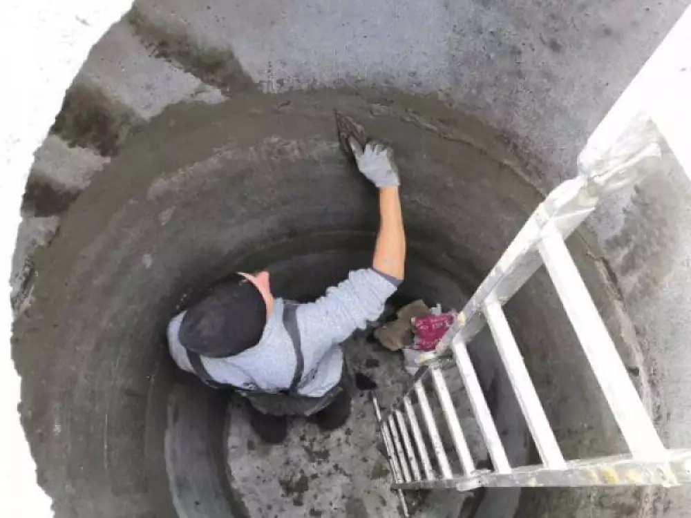 Монтаж септика из бетонных колец в частном доме